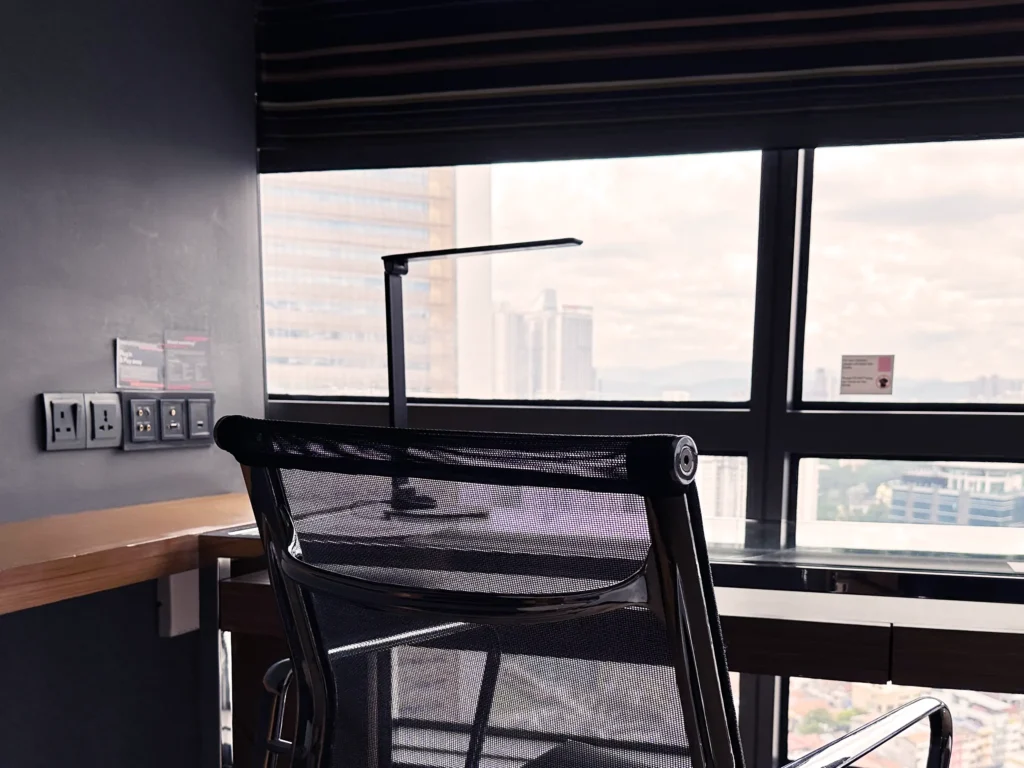 Breezy Suite bedroom desk at Aloft Kuala Lumpur Sentral