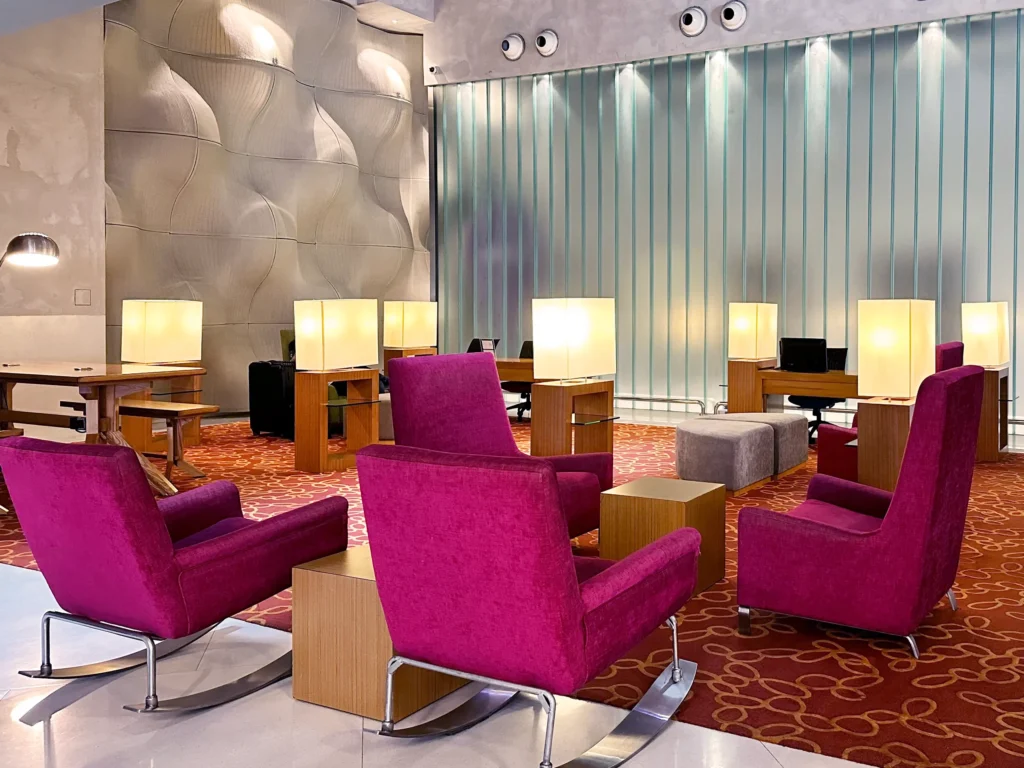 Lounge seating area at Aloft Kuala Lumpur Sentral