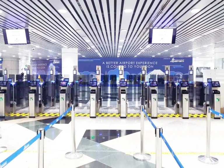 Immigration autogates at KLIA Arrival Hall