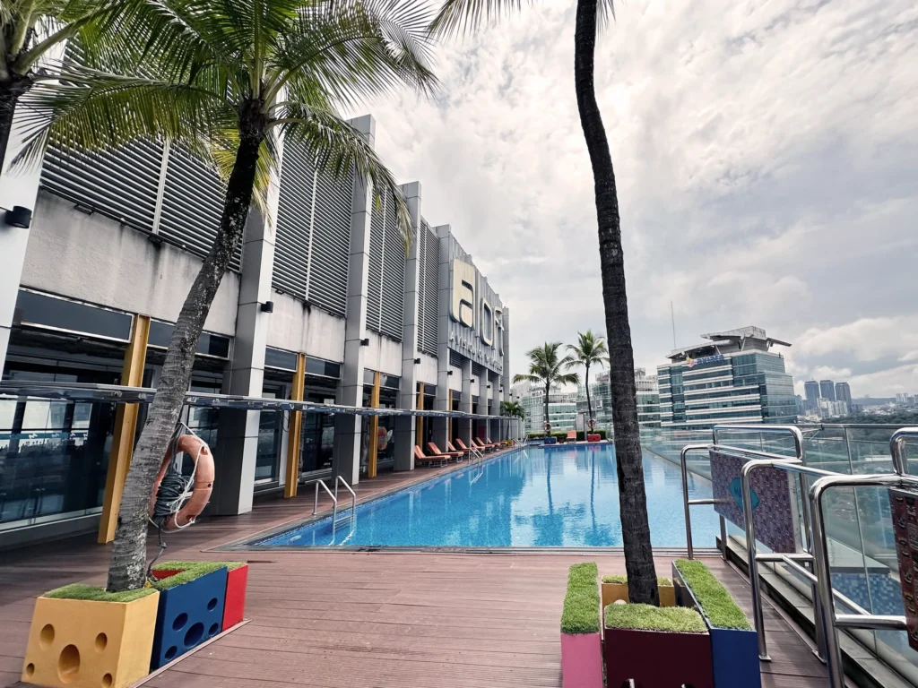 Rooftop swimming pool at Aloft Kuala Lumpur Sentral