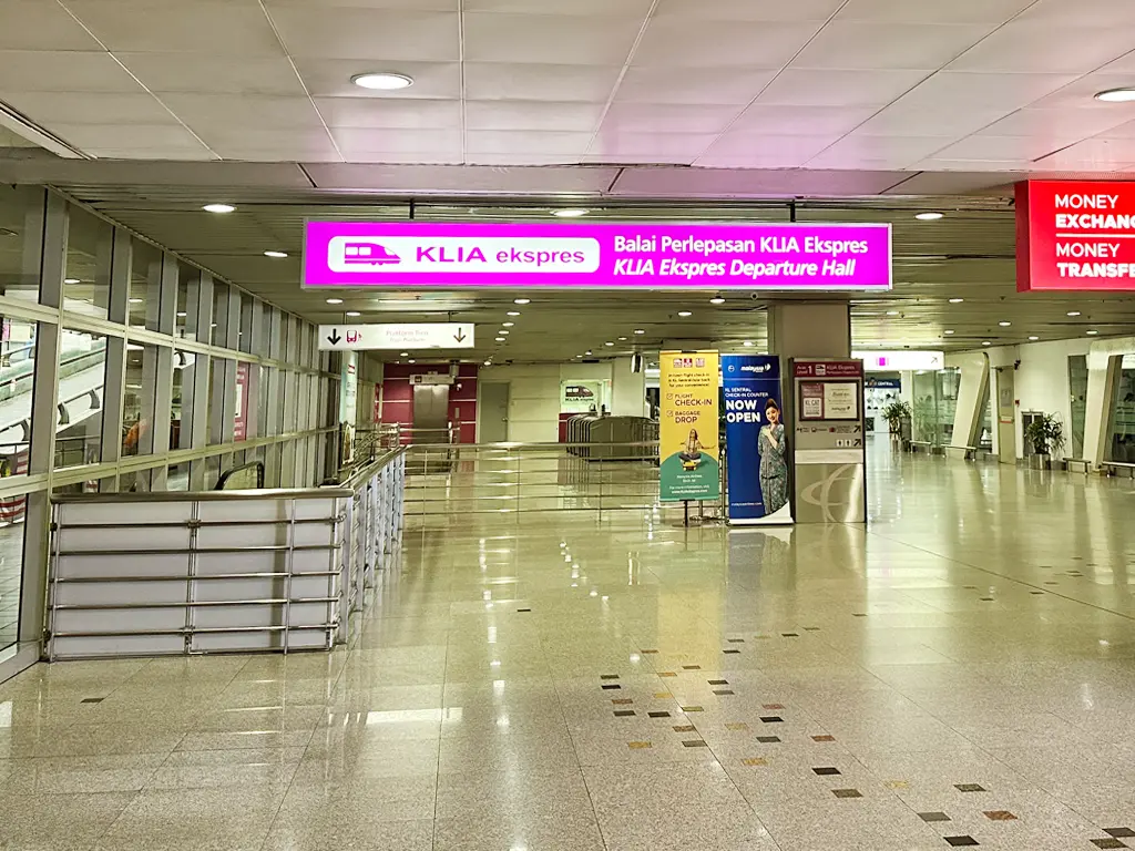 KLIA Ekspres Departure Hall at KL Sentral Station