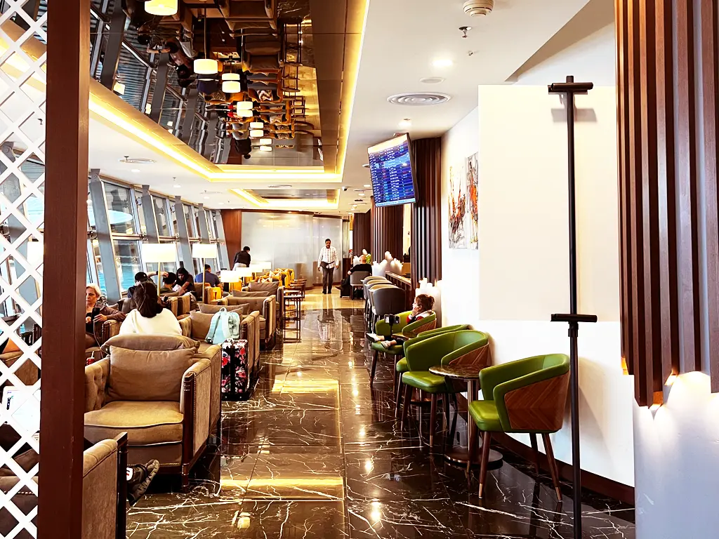 Main seating area of Travel Club Lounge KLIA Terminal 1