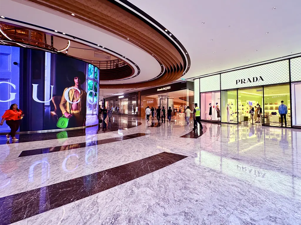 Gucci and Prada stores at The Exchange TRX