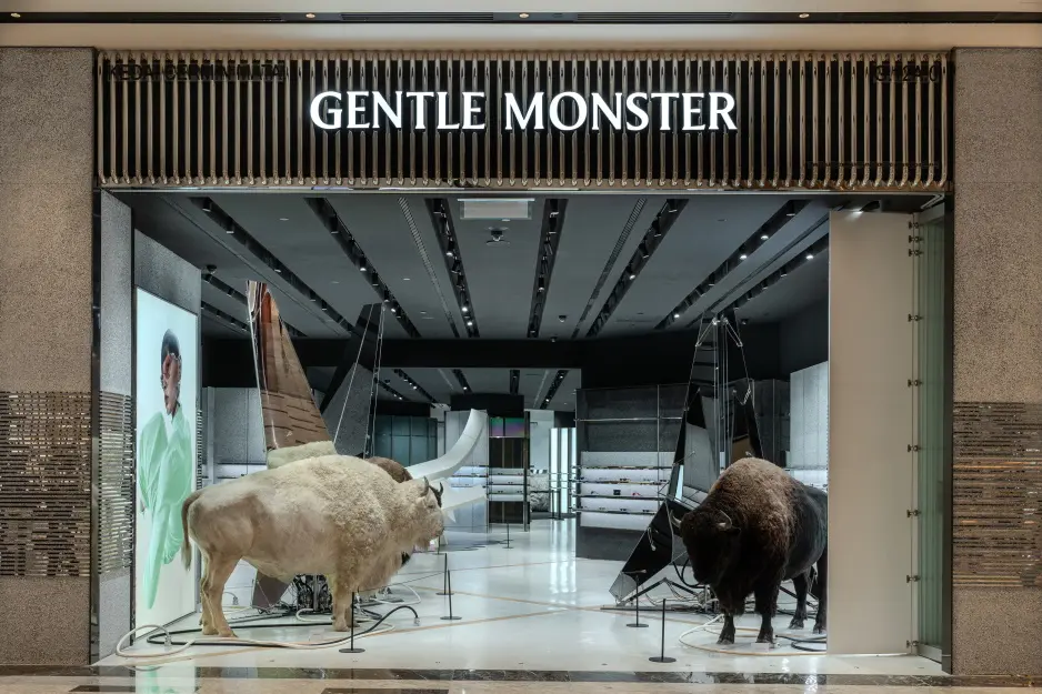 Korean eyewear brand, Gentle Monster storefront at The Exchange TRX