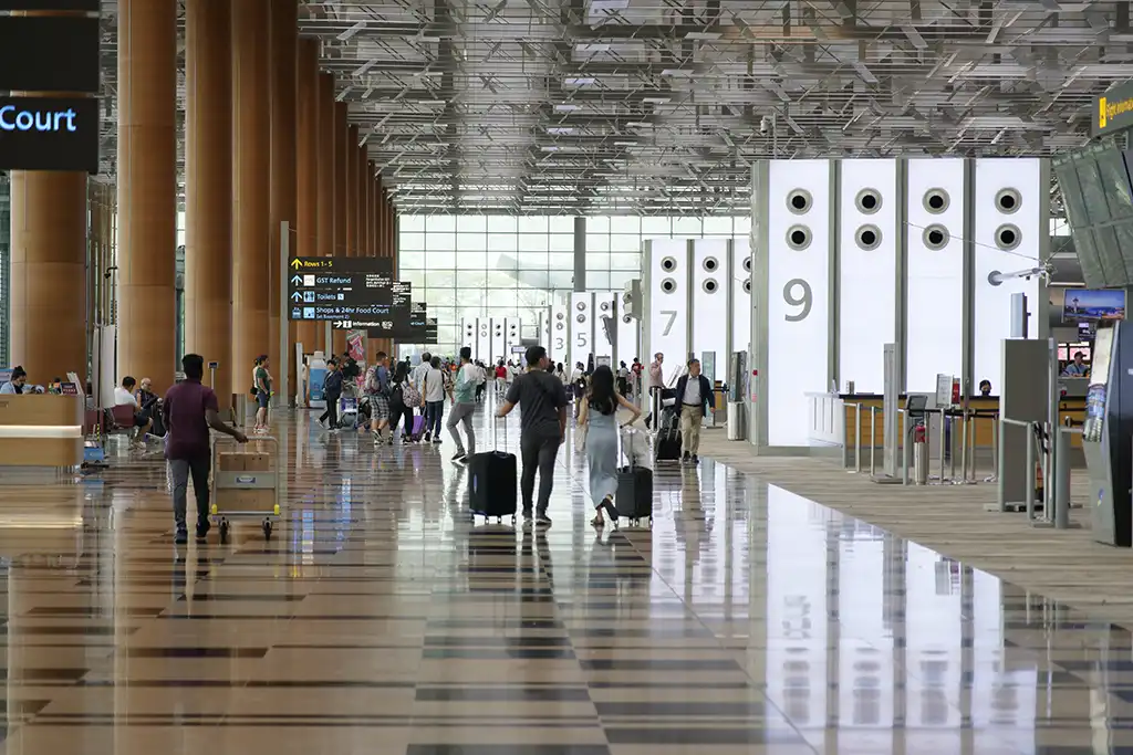 Singapore Changi Airport Terminal 3 Departure Hall