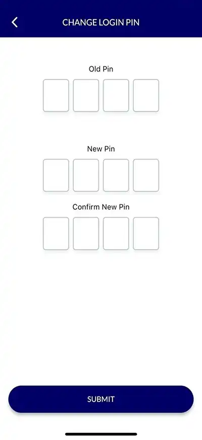 Change login pin on MyBorderPass app