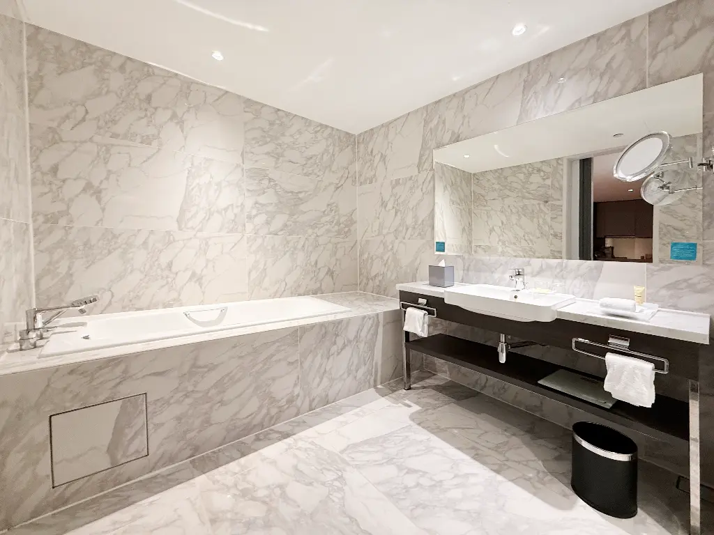 Suite bathroom with vanity and bathtub, Element Kuala Lumpur