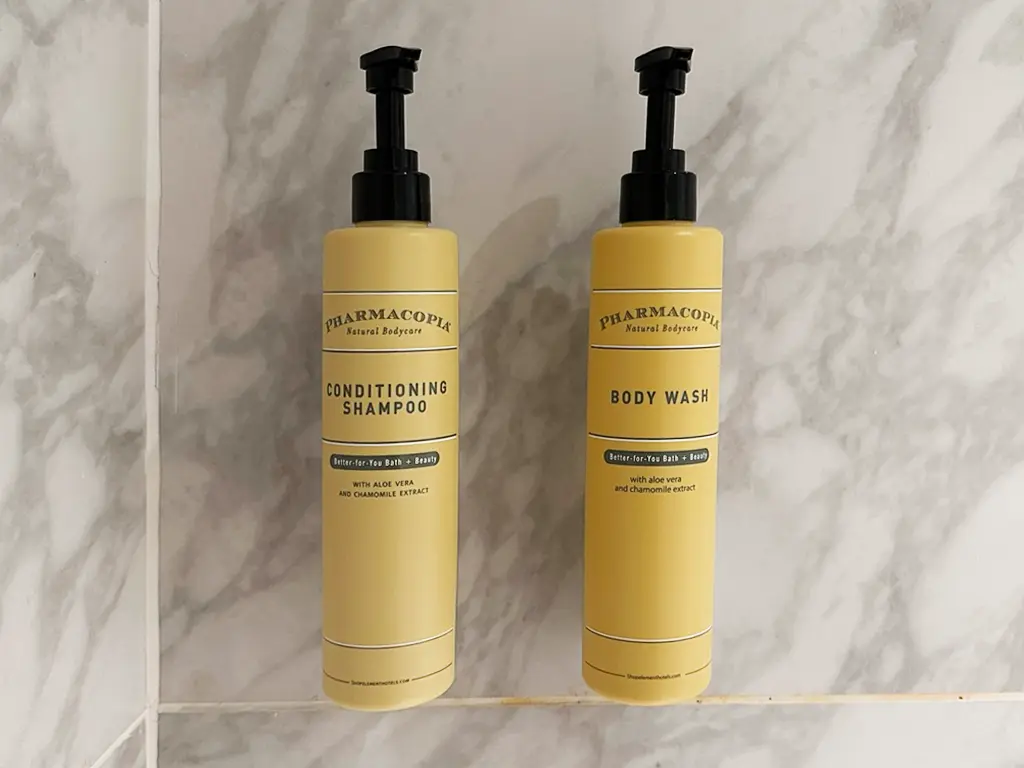 Pharmacopia Natural Bodycare shower amenities, Element Kuala Lumpur