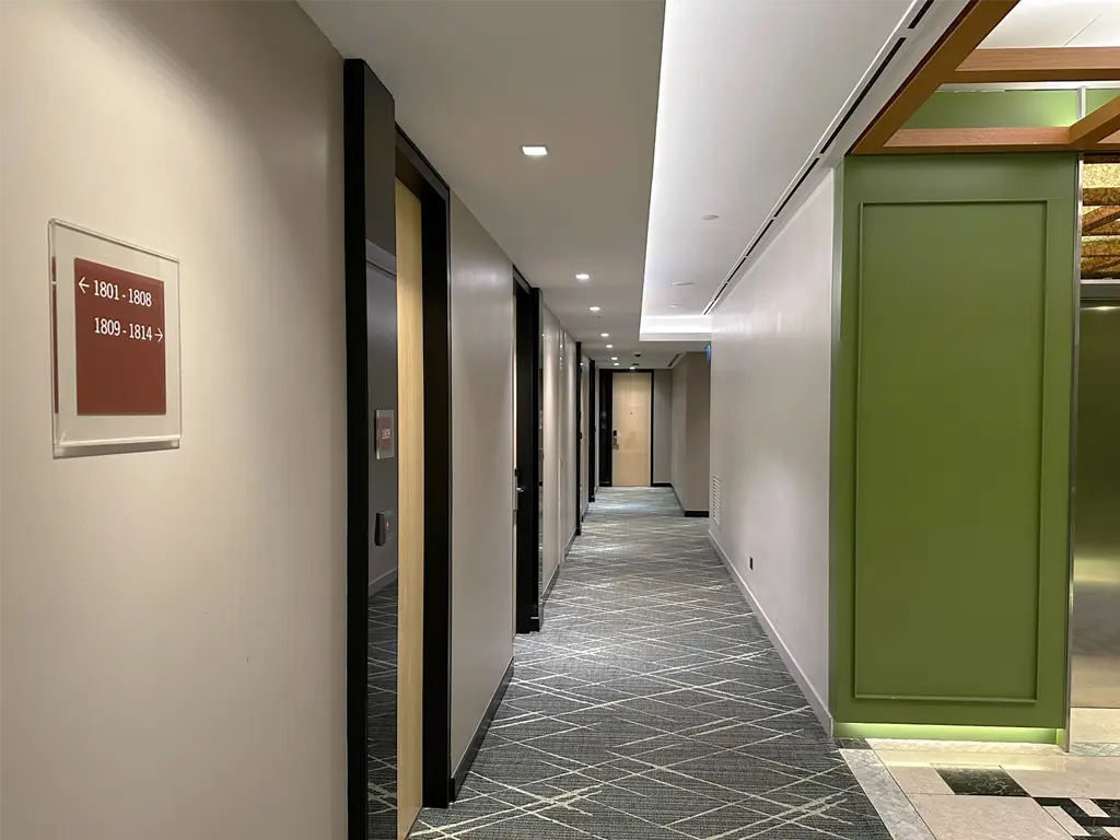 Corridor to guest rooms, Four Points by Sheraton Kuala Lumpur, Chinatown