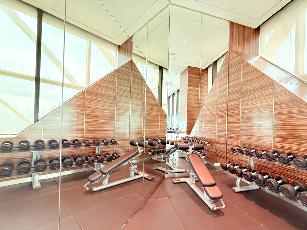 Strength training equipment at MOTION Fitness Center, Element Kuala Lumpur