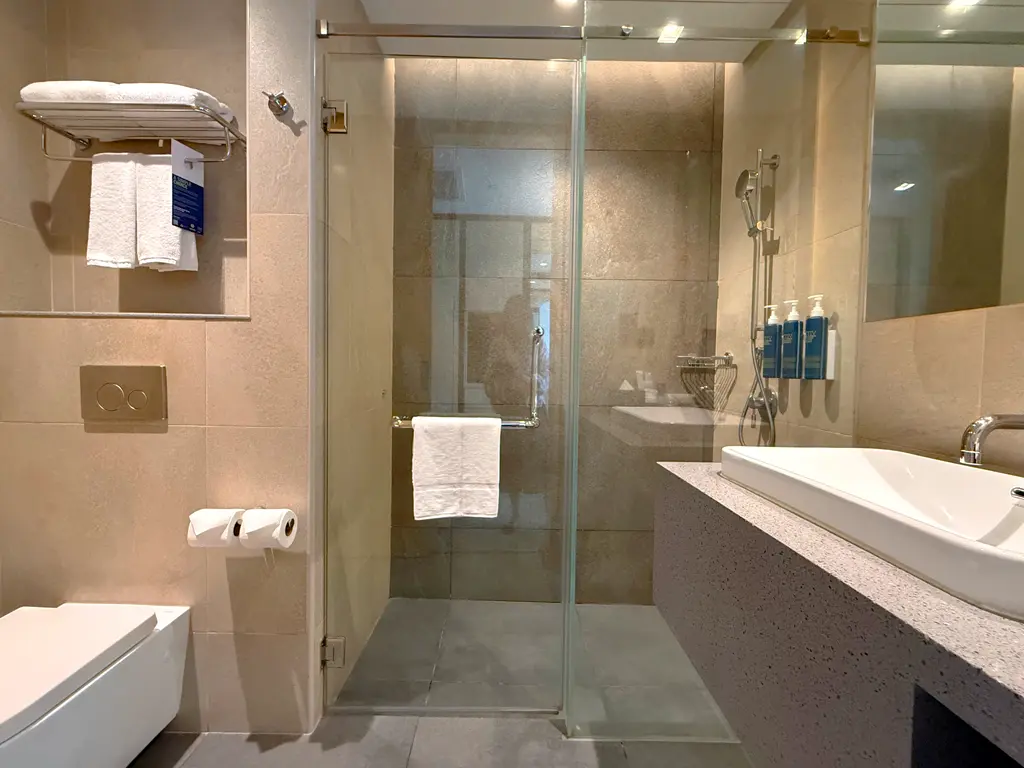 View of the bathroom from the Guest Room's hallway, Four Points by Sheraton Kuala Lumpur, Chinatown