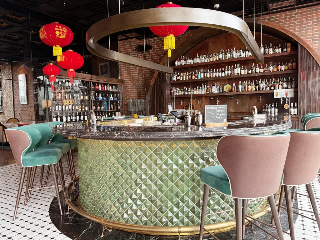 Jann's signature Jade wrap-around bar, Four Points by Sheraton Kuala Lumpur, Chinatown