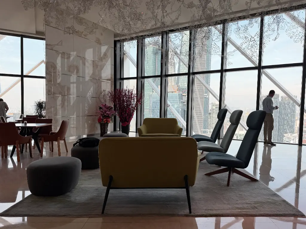 The contemporary and inviting lobby of Element Kuala Lumpur