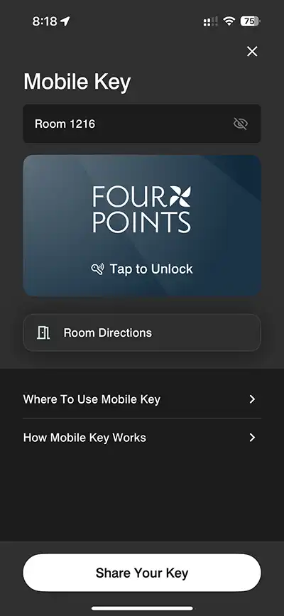 Mobile Key, Four Points by Sheraton Kuala Lumpur, Chinatown