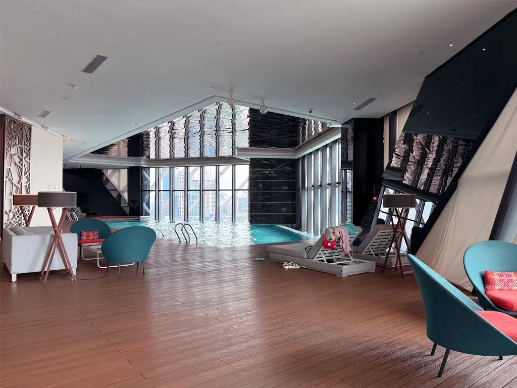 Poolside seating, Element Kuala Lumpur