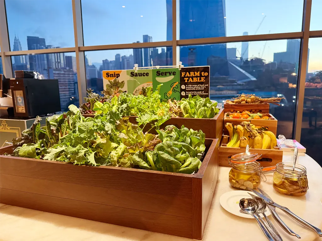Salad station at Quan's Kitchen, Four Points by Sheraton Kuala Lumpur, Chinatown