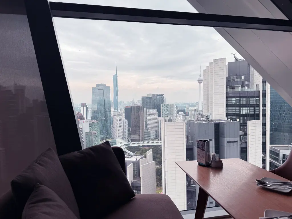 KL skyline view from TRACE Restaurant & Bar, Element Kuala Lumpur