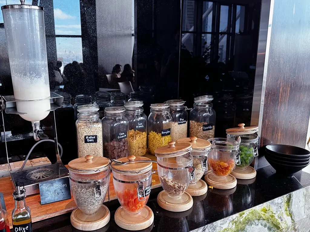 Cereals station at TRACE Restaurant & Bar, Element Kuala Lumpur
