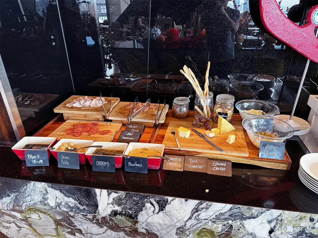 Cold cuts and cheese station at TRACE Restaurant & Bar, Element Kuala Lumpur