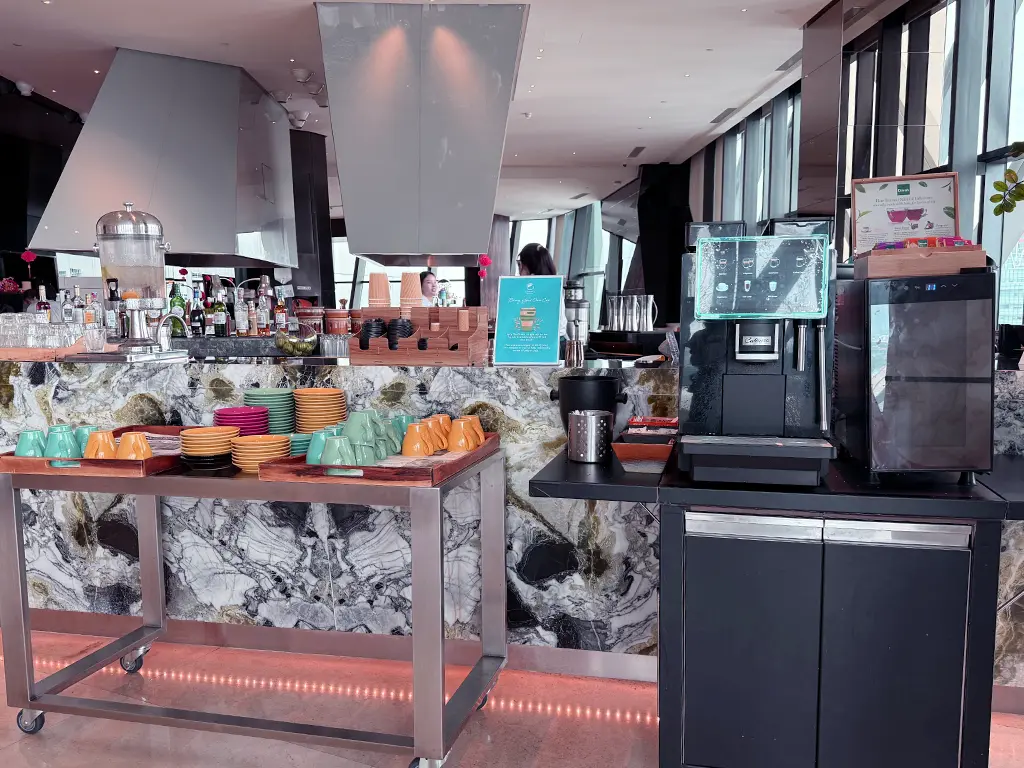 24/7 coffee and tea station at TRACE Restaurant & Bar, Element Kuala Lumpur