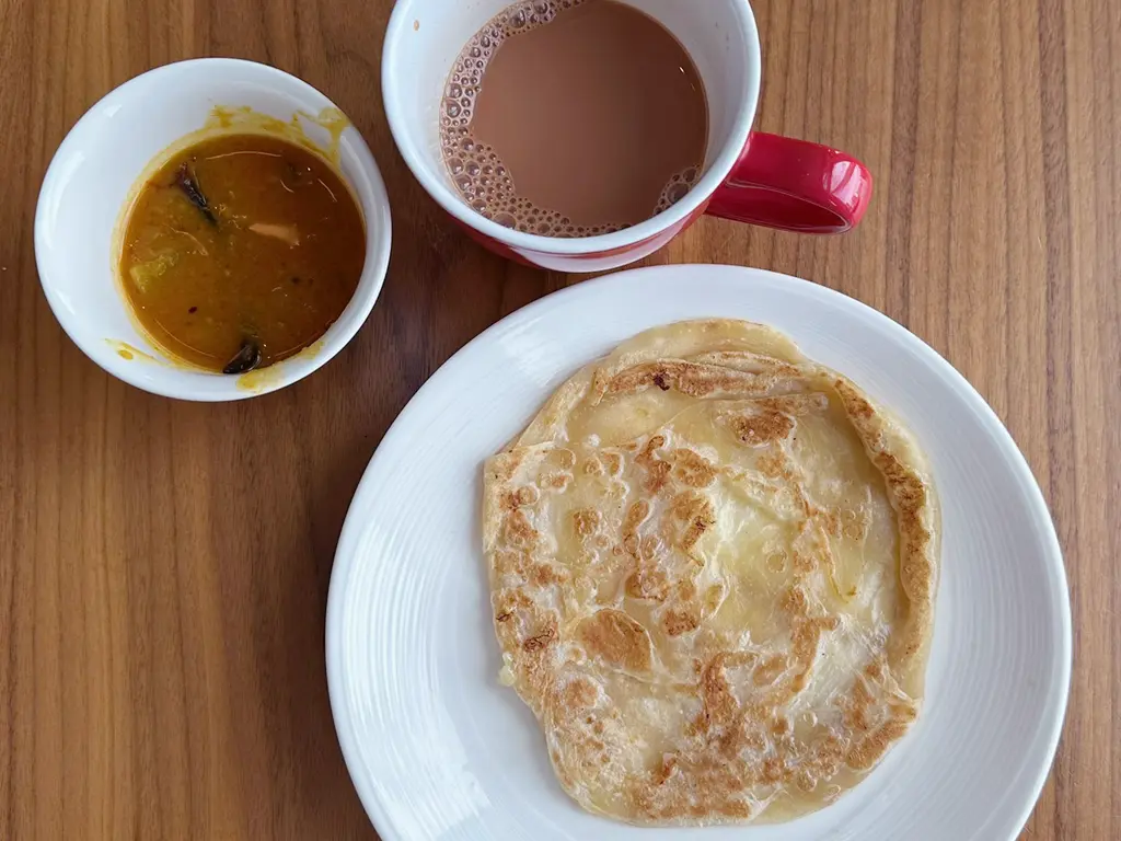 Roti canal and teh tarik at TRACE Restaurant & Bar, Element Kuala Lumpur