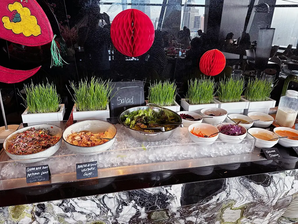 Salad station at TRACE Restaurant & Bar, Element Kuala Lumpur