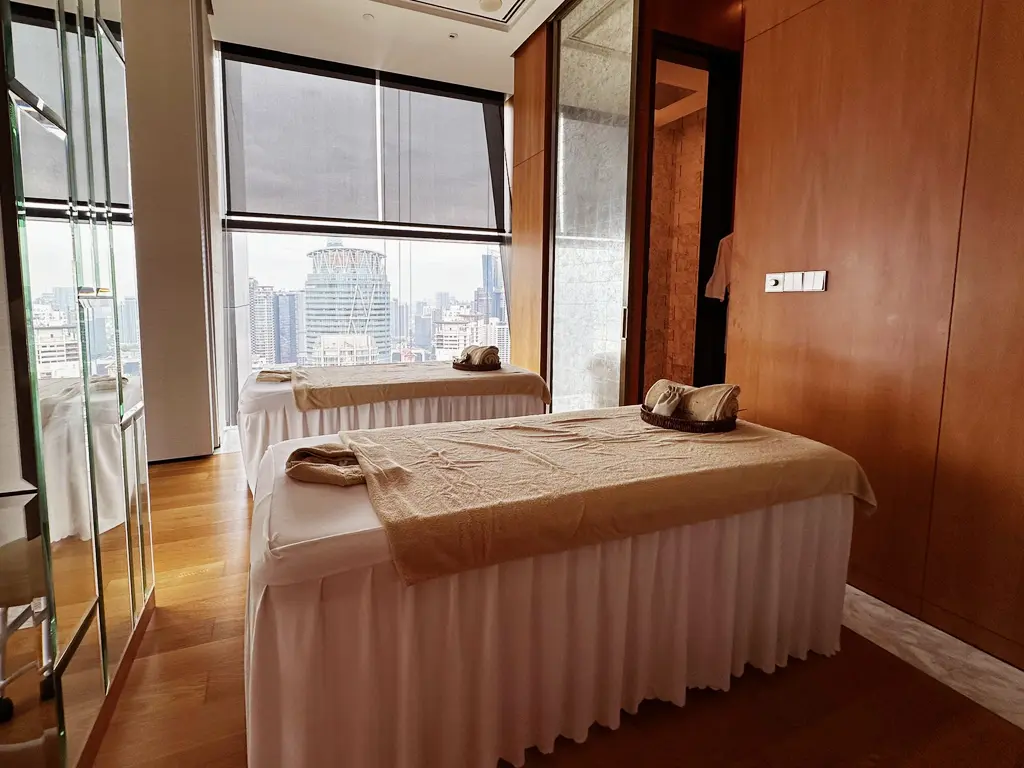 Treatment room with KL city view at Serenity by POSH spa, Element Kuala Lumpur