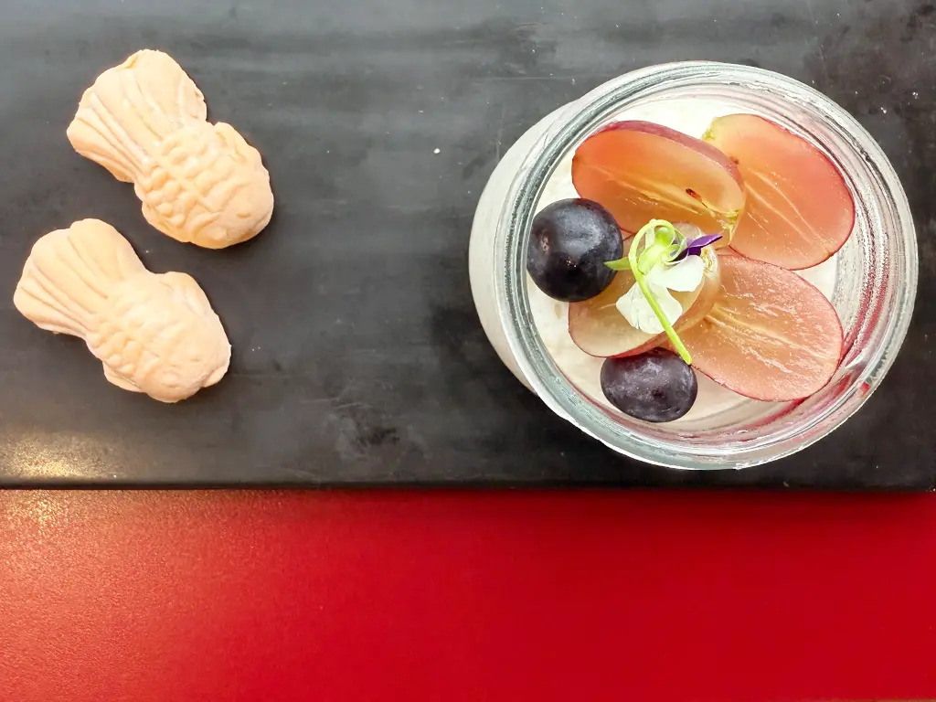 Vegan muesli and snowskin red bean dessert at Quan's Kitchen, Four Points by Sheraton Kuala Lumpur, Chinatown